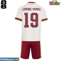 Spanien Lamine Yamal #19 Auswärts Trikotsatz Kinder WM 2026 Kurzarm (+ Kurze Hosen)